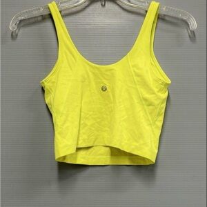 Lululemon Yellow Cropped Tank Top